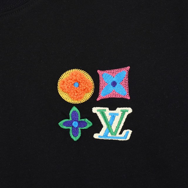 Louisvuitton路易威登Lv專門店2023SS新款刺繡T恤 男女同款 tzy2616